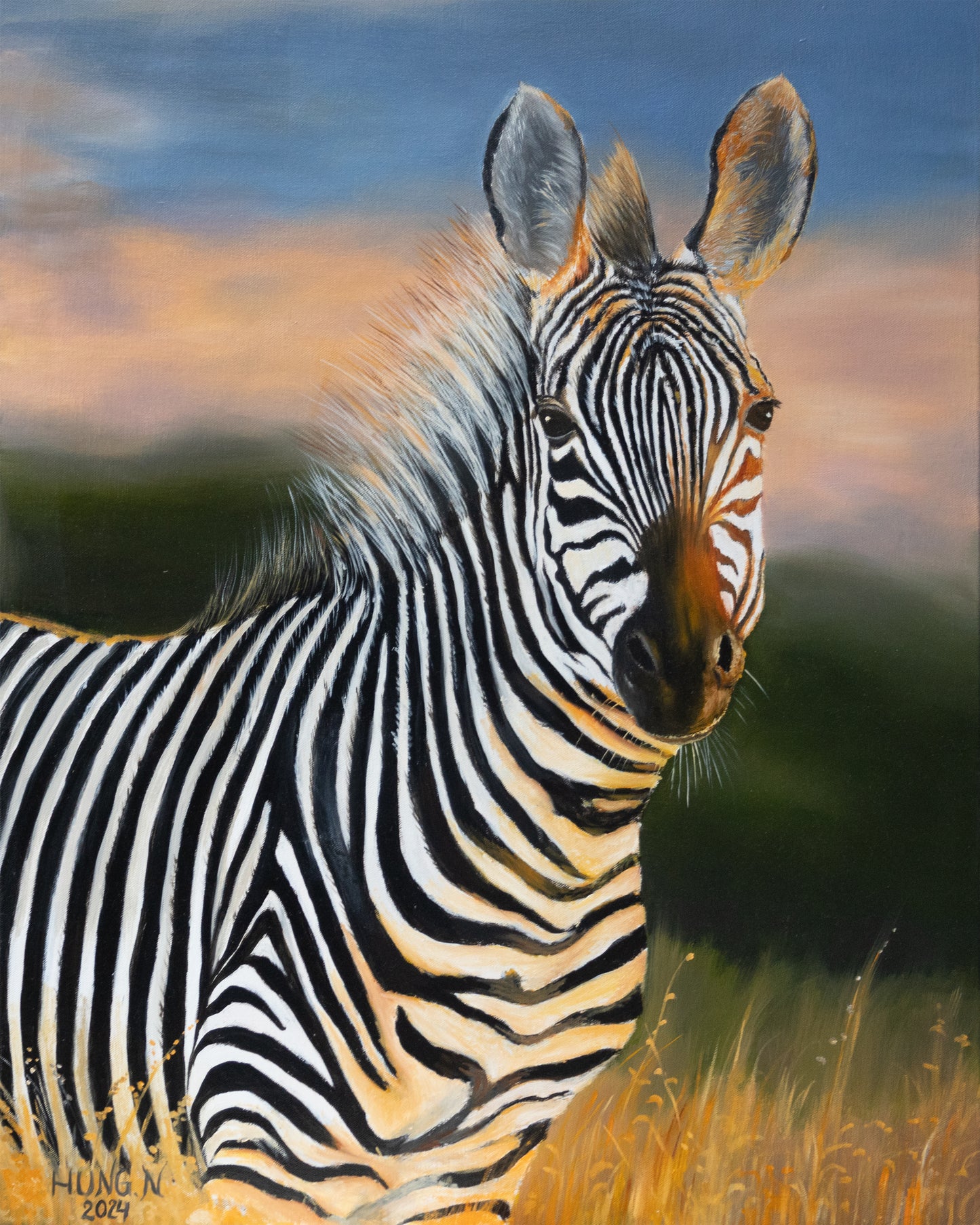 Dusk’s Zebra Print