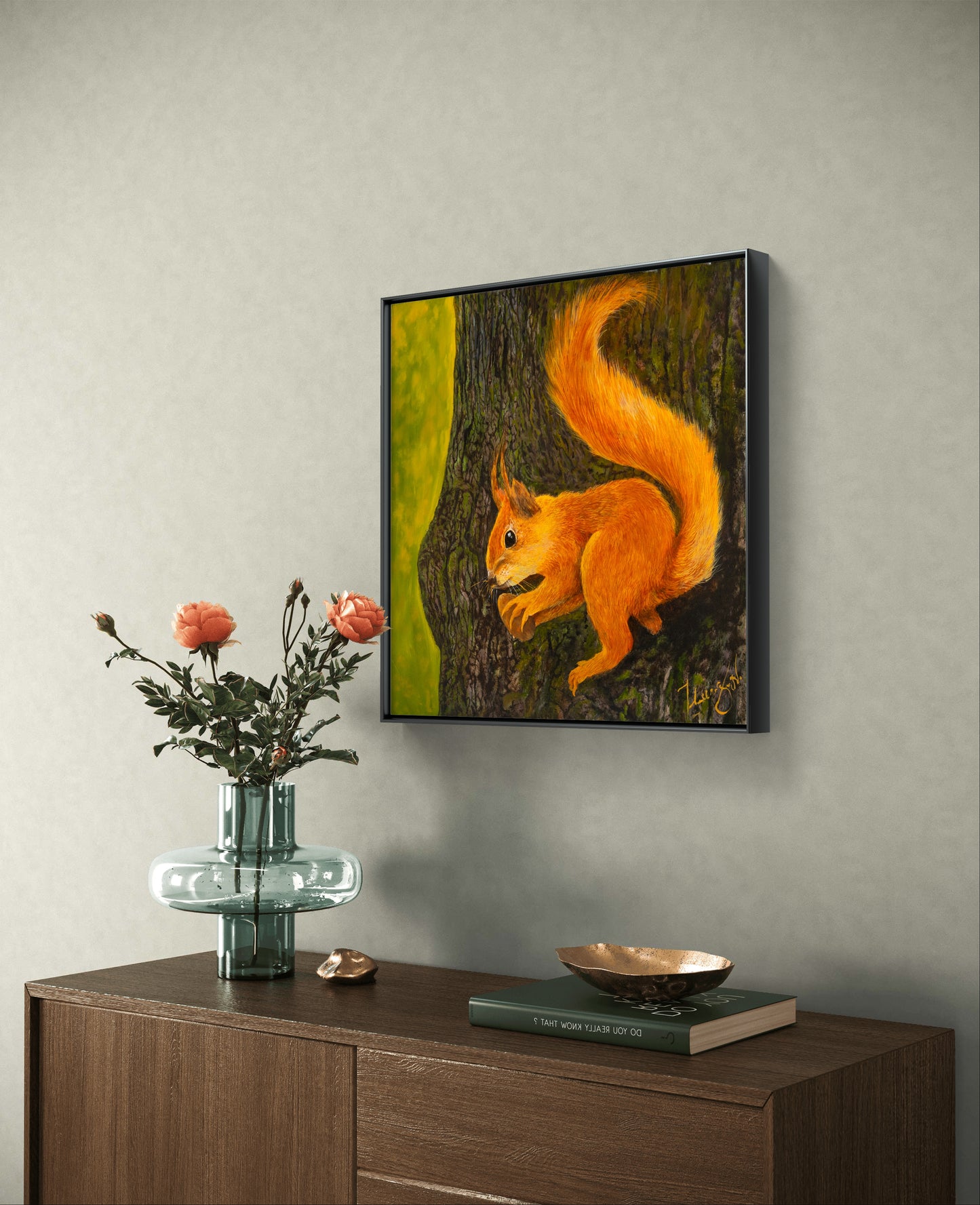 Irish Red Squirrel Print