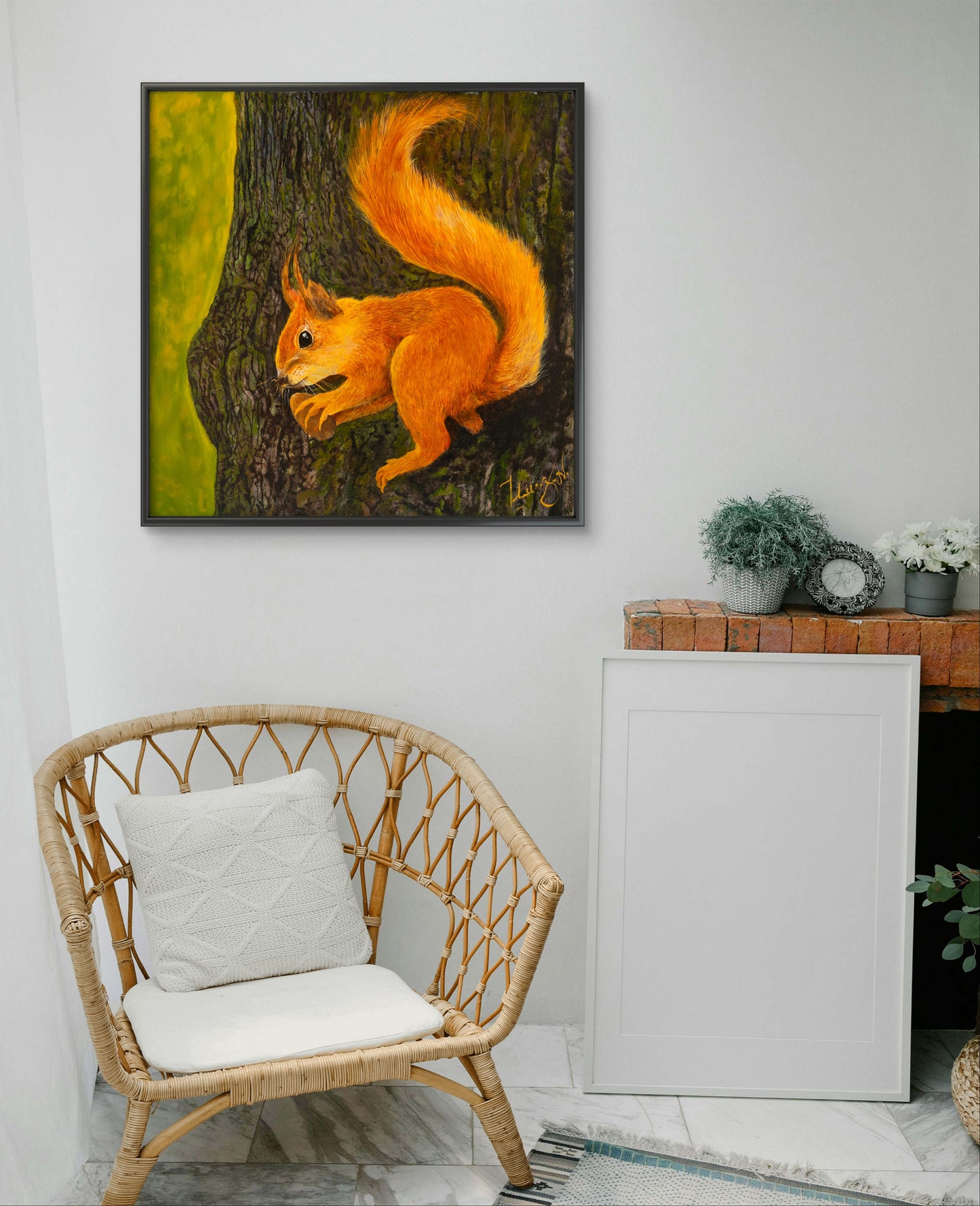 Irish Red Squirrel Print