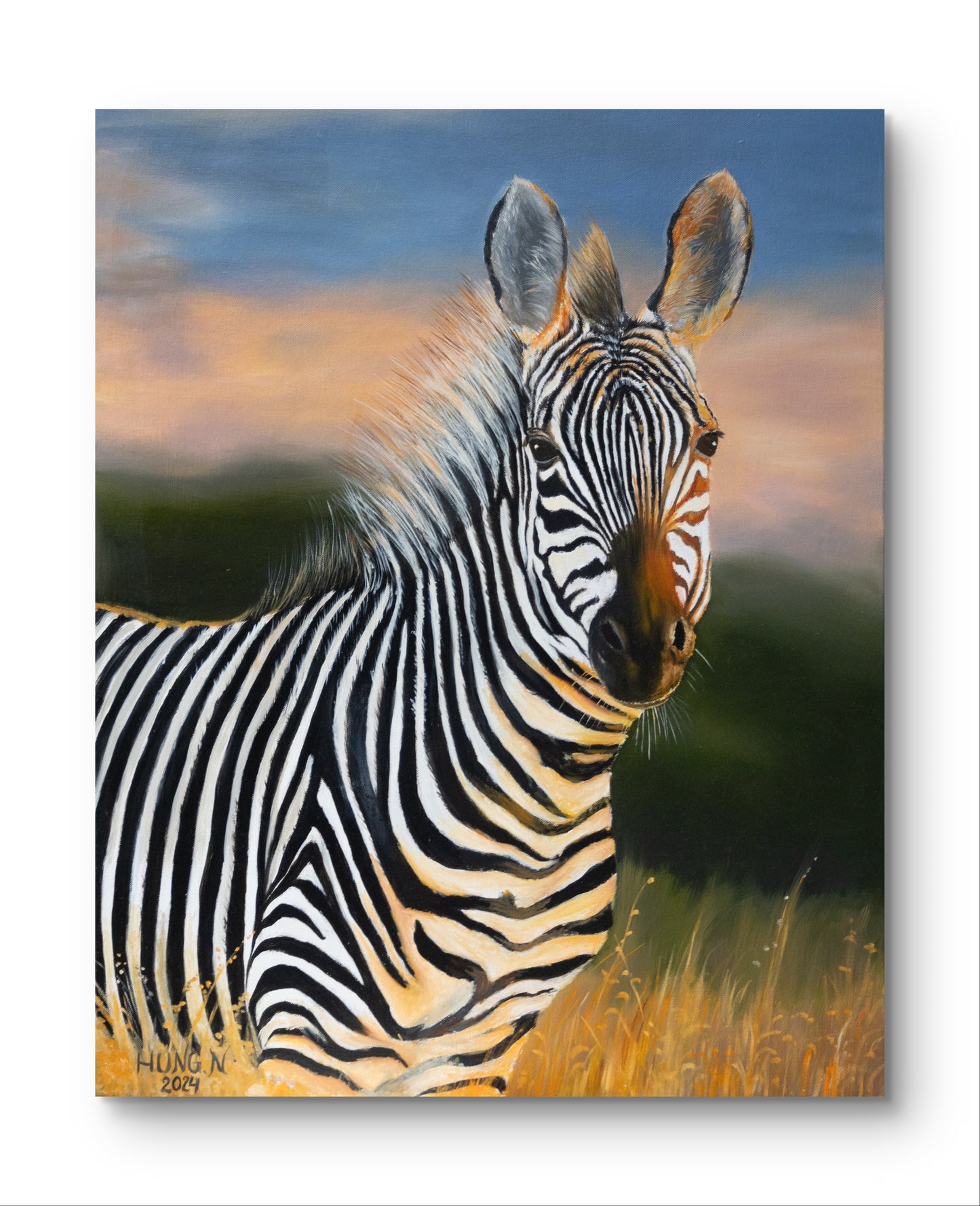 Dusk’s Zebra Print