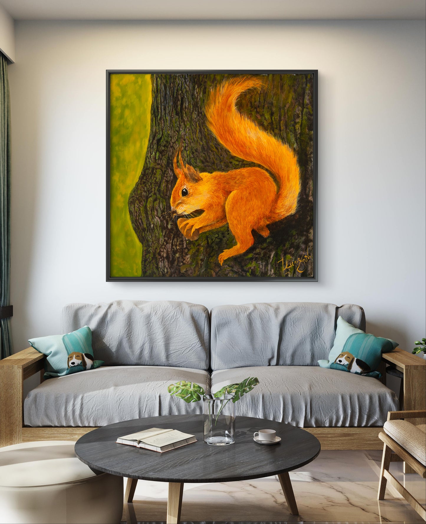 Irish Red Squirrel Print